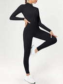 Winter Outfit Set Fleece Yoga Jumpsuits for Women Bodysuit Longsleeve Sport Overall Fitness One-Piece Suit Gym Workout Tracksuit