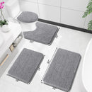 HAPIHAPPY New Chenille Bathroom Rug Mat Extra Soft Thick Absorbent Shaggy Bath Mats Non-Slip Machine Wash Dry Plush Bath Rugs