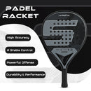 INSUM Lightweight Padel Tennis Racquets Suitable For Beginner To Advanced Players Provides A Great Hitting Experience