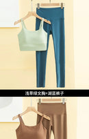 Women Yoga Suit Sports Bra Scrunch Butt Workout Leggings Yoga Pant Sets 2 Piece Sets Women Gym Outfit Sport Set Gym Sets