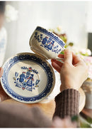 Vintage ceramic coffee cups and plates, English romantic dining plates, teapot cups and plates set, exquisite afternoon tea cups