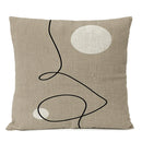 Black Geometric Pillow Cover Home Decor Arch Line Boho Bohemia Throw Pillow Case Modern Living Room Decorative Sofa Cushion