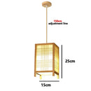 Japanese Bamboo Chandelier Chinese Style Rattan Woven Hanging Light Ceiling Lamp for Home Cafe Bar Decorate Restaurant Lighting