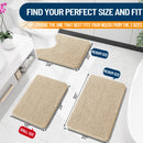 HAPIHAPPY New Chenille Bathroom Rug Mat Extra Soft Thick Absorbent Shaggy Bath Mats Non-Slip Machine Wash Dry Plush Bath Rugs