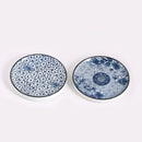 Ceramic Plate Tray Insulated Tea Cup Pad Holder Base Blue and White Porcelain Dish Coaster Mat Serving Plate Home Table Decor