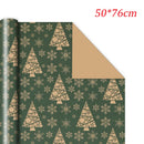 1PC Christmas Gift Wrapping Paper DIY Crafts Kraft Paper for Christmas New Year Party Packaging Decoration