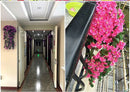 90/80CM Artificial Violet Hanging Flower Vines Plastic Fake Flowers Wall Decor Plants Garland for Wedding Home Garden Decoration