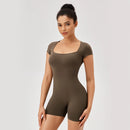 Women Summer Gym Workout jumpsuit One-Piece Short Yoga Clothes Push Up Workout Clothes Fitness Sports Bodysuit Yoga Suit