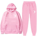 Sports Basketball Brand Sweatshirt Sweatpants Men Women 2 Pieces Sets Tracksuit Fashion Casual Hooded Sportswear Sudadera Hombre