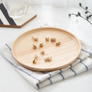 Japanese-Style Wooden Tray Oak Afternoon Tea Dessert Plate Pastry Wooden Dish Kitchen Storage Tray