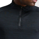 Mens Sports T-Shirt Sportswear Long Sleeve Running Gym Compression Shirt Half-zip Pullover Top Stand-up Collar Men Workout Tee