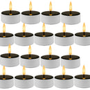 12/24PC Waterproof Solar Candles Candle Tea light Flickering Flameless Candles Electronic Solar LED Nightlight Garden Solar Lamp