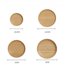 Japanese-Style Wooden Tray Oak Afternoon Tea Dessert Plate Pastry Wooden Dish Kitchen Storage Tray