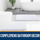 HAPIHAPPY New Chenille Bathroom Rug Mat Extra Soft Thick Absorbent Shaggy Bath Mats Non-Slip Machine Wash Dry Plush Bath Rugs