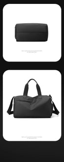 Solid Fitness Bags Zipper Large Capacity Oxford Travel Bags  Thickened Fabric High Capacity Waterproof Luggage Sports Bags