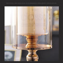 European style glass candle holder decoration light luxury home romantic candlelight dinner decoration