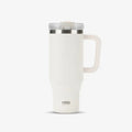 Tyeso Car Stainless Steel Thermal Bottles 30oz/40oz Vacuum Thermos Cup with Handle Straw Hiking Portable Water Bottle Coffee Cup