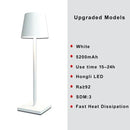 Hotel Cordless Usb Rechargeable Table Lamp Poldina Waterproof Touch Switch Table Lamps for Bedroom Hotel Living Room Restaurant