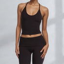 2 Pieces Yoga Set Gym Set Workout Clothes for Women High Waist bell-bottoms Sports Bra Suit Female Clothing Women Tracksuit vest