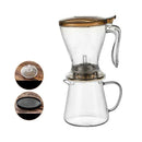 600ml Pour Over Coffee Dripper Cold and Heat Resistant Removable Coffee Filter Hand-brewed Espresso Pot Infuser Loose Leaf Tea