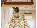 Carpet for Kitchen Floor Mat Pvc Leather Waterproof Non-slip Foot Mats Oil-proof Long Rug Spring Flower Home Decoration Rugs
