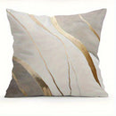 Home Decor Modern Gold Vein Abstract Pattern Pillow Covers Pattern Cushion Cover Suitable for Sofa Bedroom Car Pillow Cover