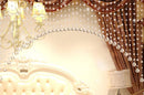 Crystal Beaded Curtain Partition Decorative Curtain Living Room Hanging Curtain Wedding Hotel Backdrop Decoration Curtain