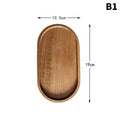 NEW Tableware Solid Wood Round Dessert Plate Japanese-style Wooden Tray Snack Plate Dried Fruit Plate Wooden Plate