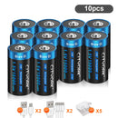 CITYORK 1.5V D Size Battery USB Rechargeable Li-ion Batteries D Lipo R20 LR20 Battery for Gas Stove RC Camera Drone Accessories