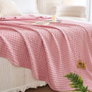 100% Bamboo Fiber Blanket Cooling Antibacterial Towel Quilt Summer Solid Color Bedding For Children Single Double Bed Blanket
