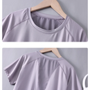 DRUR 2pcs Yoga Set Women Summer Sports Suit 2 Piece Sportswear Outfits Female Short Sleeve Fitness Tops Running Shorts Sets New