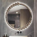 Round Decoration Mirror Clear Unique Creative Restaurant Fashion Chinese Style Mirror Luxury Large Espelho House Decoration
