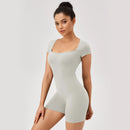 Women Summer Gym Workout jumpsuit One-Piece Short Yoga Clothes Push Up Workout Clothes Fitness Sports Bodysuit Yoga Suit