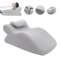 Face Down Pillow Home Massage Pillow Comfortable Ergonomic Bed Wedge Support Pillow Cushion with Neck Support for Sleeping