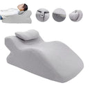 Face Down Pillow Home Massage Pillow Comfortable Ergonomic Bed Wedge Support Pillow Cushion with Neck Support for Sleeping