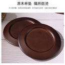 Ceramic coffee cup and saucer set retro latte American coffee cup wooden coasters tea cups spoon flower cups.