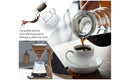 Coffee Carafe, 350/600ml Coffee Clear Glass Kettle Sharing Pot with Lids, Pour Over Coffee Espresso Maker Accessories