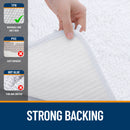 HAPIHAPPY New Chenille Bathroom Rug Mat Extra Soft Thick Absorbent Shaggy Bath Mats Non-Slip Machine Wash Dry Plush Bath Rugs