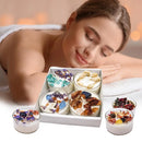Aromatherapy Candle Set Soy Wax Natural Scented Candles Long Lasting Soy Candles Dried Flower Fragrance Relaxing Soy Candles