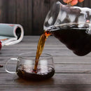 Coffee Carafe, 350/600ml Coffee Clear Glass Kettle Sharing Pot with Lids, Pour Over Coffee Espresso Maker Accessories