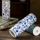 Ceramic Water Glasses Porcelain Insulated Cup Enamel Chinaware Thermos Mug Pottery Heat Preservation Portable Busine Capacity ML