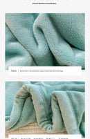 Home Textiles Flannel Blanket Air Conditioning Blanket Thin Spring Summer Fleece Blanket Office Nap  Blanket Multi-size Optional