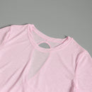 Yoga suits for women in summer sports tops for short-sleeved T-shirts for running Pilates training suits loose blouses for