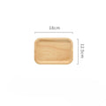 Japanese-Style Wooden Tray Oak Afternoon Tea Dessert Plate Pastry Wooden Dish Kitchen Storage Tray