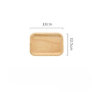 Japanese-Style Wooden Tray Oak Afternoon Tea Dessert Plate Pastry Wooden Dish Kitchen Storage Tray