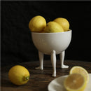 Ceramic Tray, Fruit Bowl, Interesting Abstract Human Legs, Tripod, Appetizer, Tray, Storage Container, Jewelry Storage Tray
