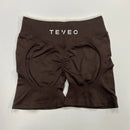 TEVEO – Short de Yoga Feminino – Shorts Esportivos Elásticos