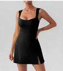 Fitness Suits Yoga Jumpsuits with Chest Pads Tennis Running Short Skirts Sportswear for Women Gym Sports Sets Workout Bodysuits