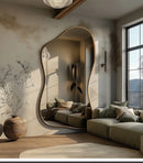 Large Size Full Body Mirror Standing Art Wall Luxury Irregular Frame Accent Unique Mirror Xenomorph Espelhos Trendy Furniture