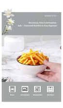 3Pcs Ceramic Bowl Set 4.5-Inch Rice Bowl Microwave Safe Home Dinning & Restaurant High Quality Ceramic Soup Bowl Set
